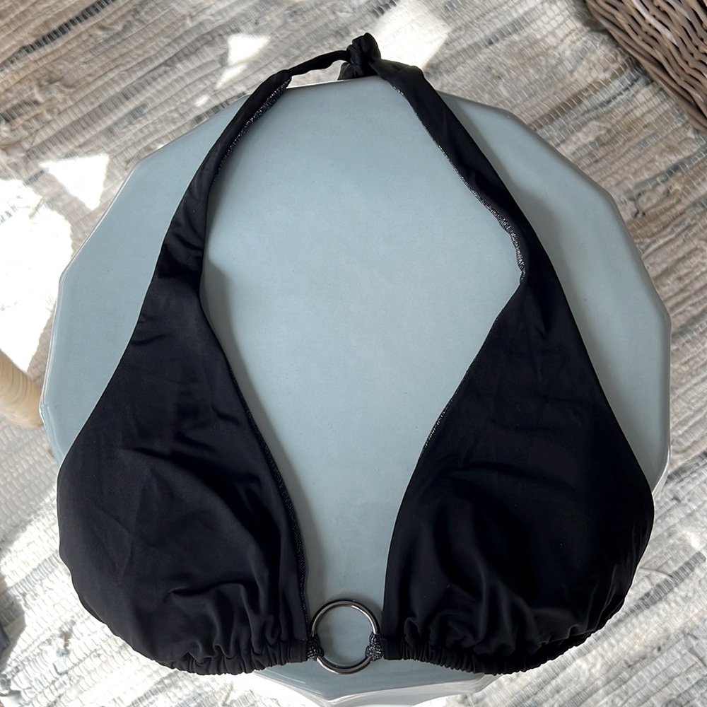 Black Bikini Top. Sz M